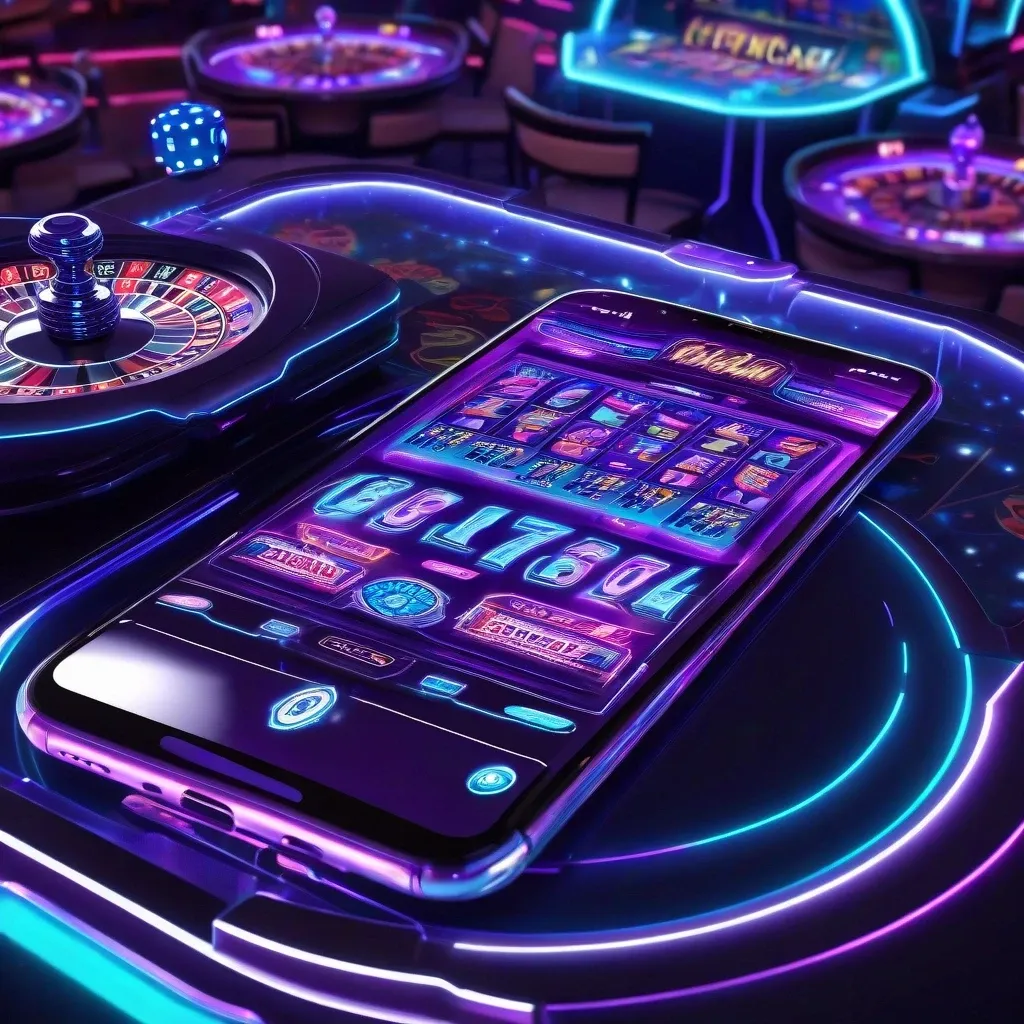 Mobile Casino Neon Glow